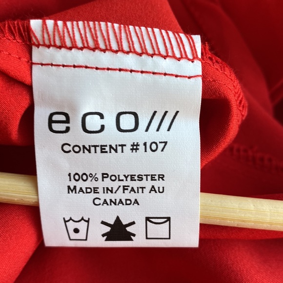 Red Blouse Ladies Button Up - Picture 8 of 8